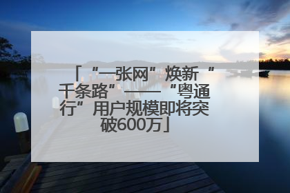 “一张网”焕新“千条路”——“粤通行”用户规模即将突破600万