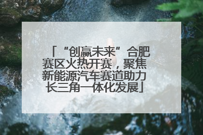“创赢未来”合肥赛区火热开赛，聚焦新能源汽车赛道助力长三角一体化发展