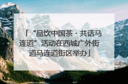 “品饮中国茶・共话马连道”活动在西城广外街道马连道街区举办