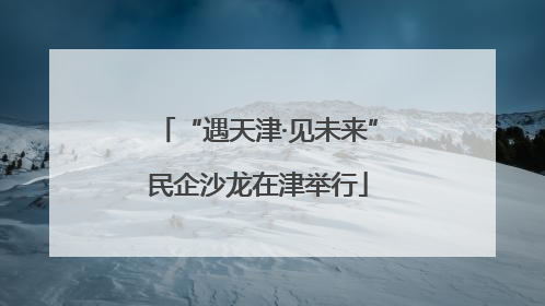 “遇天津·见未来”民企沙龙在津举行