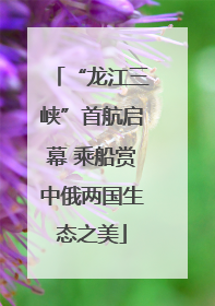 “龙江三峡”首航启幕 乘船赏中俄两国生态之美