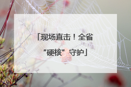现场直击！全省“硬核”守护