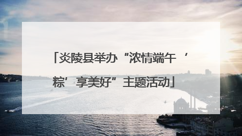 炎陵县举办“浓情端午‘粽’享美好”主题活动