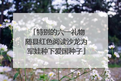 特别的六一礼物 随县红色阅读沙龙为军娃种下爱国种子