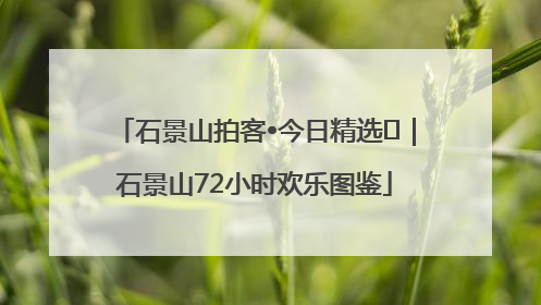 石景山拍客•今日精选⑲｜石景山72小时欢乐图鉴