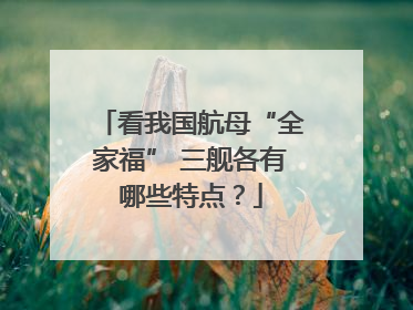 看我国航母“全家福” 三舰各有哪些特点？