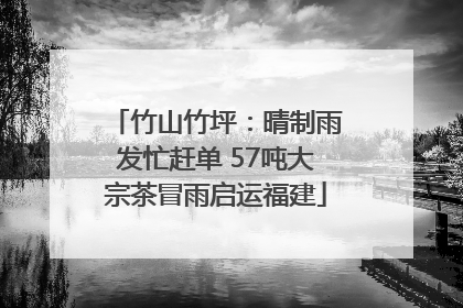 竹山竹坪：晴制雨发忙赶单 57吨大宗茶冒雨启运福建