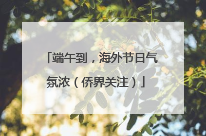 端午到，海外节日气氛浓（侨界关注）