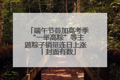 端午节叠加高考季 “一举高粽”等主题粽子销量连日上涨丨封面有数