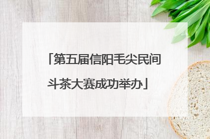 第五届信阳毛尖民间斗茶大赛成功举办