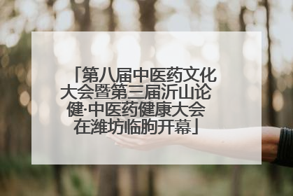第八届中医药文化大会暨第三届沂山论健·中医药健康大会在潍坊临朐开幕