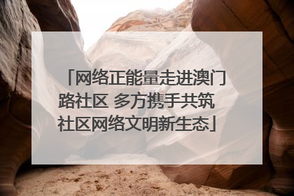 网络正能量走进澳门路社区 多方携手共筑社区网络文明新生态