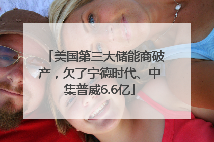 美国第三大储能商破产，欠了宁德时代、中集普威6.6亿