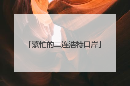 繁忙的二连浩特口岸