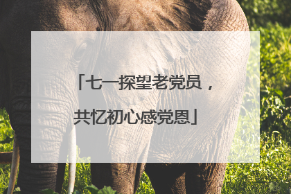 七一探望老党员，共忆初心感党恩