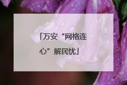 万安“网格连心”解民忧