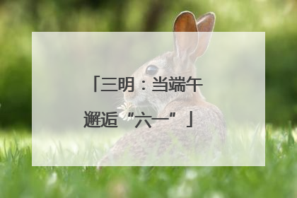 三明：当端午邂逅“六一”