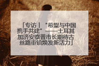 专访丨“希望与中国携手共建”——土耳其加济安泰普市长期待古丝路重镇焕发新活力