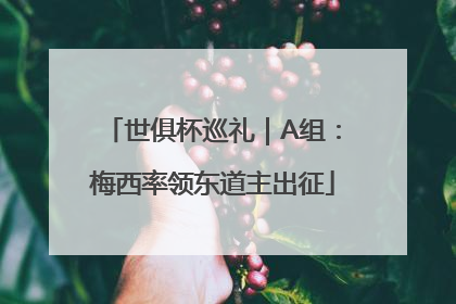 世俱杯巡礼｜A组：梅西率领东道主出征