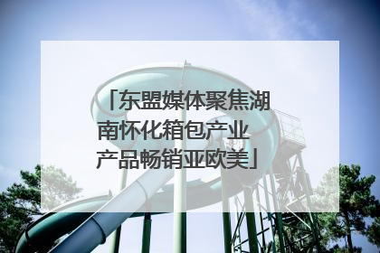 东盟媒体聚焦湖南怀化箱包产业 产品畅销亚欧美