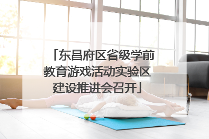 东昌府区省级学前教育游戏活动实验区建设推进会召开