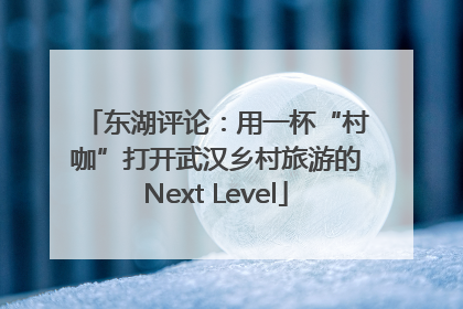 东湖评论：用一杯“村咖”打开武汉乡村旅游的Next Level
