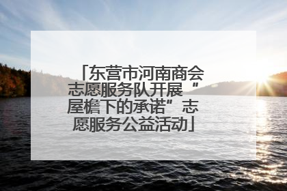 东营市河南商会志愿服务队开展“屋檐下的承诺”志愿服务公益活动