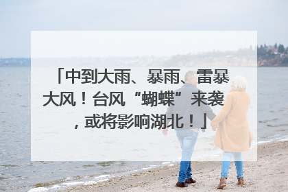 中到大雨、暴雨、雷暴大风！台风“蝴蝶”来袭，或将影响湖北！
