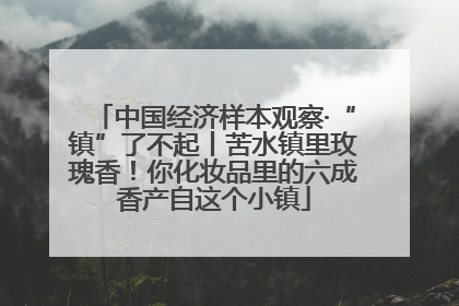 中国经济样本观察·“镇”了不起丨苦水镇里玫瑰香！你化妆品里的六成香产自这个小镇