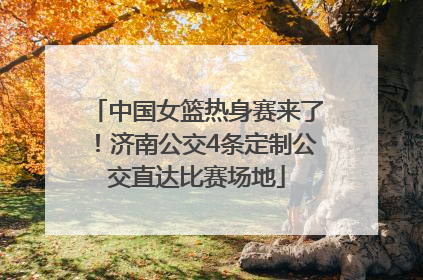 中国女篮热身赛来了！济南公交4条定制公交直达比赛场地