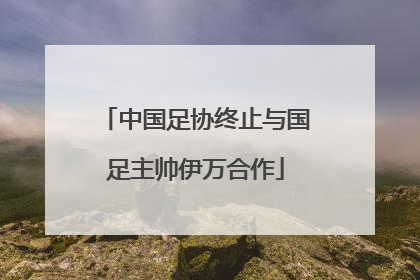 中国足协终止与国足主帅伊万合作