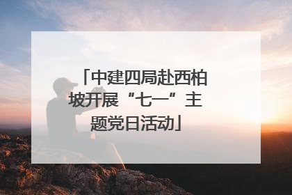 中建四局赴西柏坡开展“七一”主题党日活动