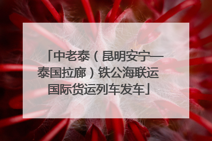中老泰（昆明安宁—泰国拉廊）铁公海联运国际货运列车发车