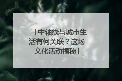 中轴线与城市生活有何关联？这场文化活动揭秘