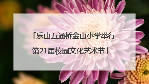 乐山五通桥金山小学举行第21届校园文化艺术节