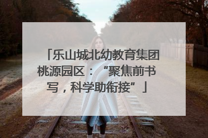 乐山城北幼教育集团桃源园区：“聚焦前书写，科学助衔接”