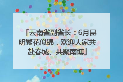 云南省副省长：6月昆明繁花似锦，欢迎大家共赴春城、共聚南博