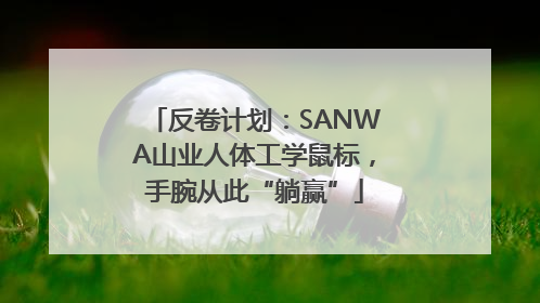 反卷计划：SANWA山业人体工学鼠标，手腕从此“躺赢”