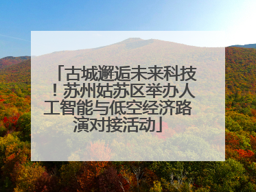 古城邂逅未来科技！苏州姑苏区举办人工智能与低空经济路演对接活动