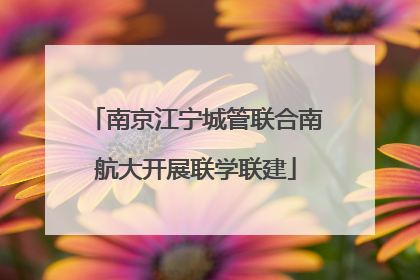南京江宁城管联合南航大开展联学联建