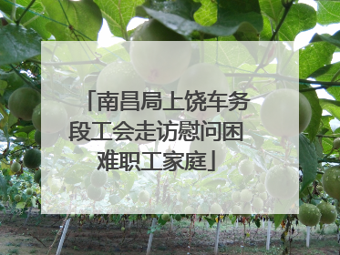 南昌局上饶车务段工会走访慰问困难职工家庭