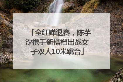 全红婵退赛，陈芋汐携手新搭档出战女子双人10米跳台