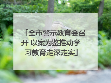全市警示教育会召开 以案为鉴推动学习教育走深走实