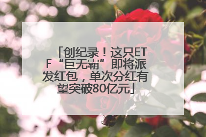 创纪录！这只ETF“巨无霸”即将派发红包，单次分红有望突破80亿元