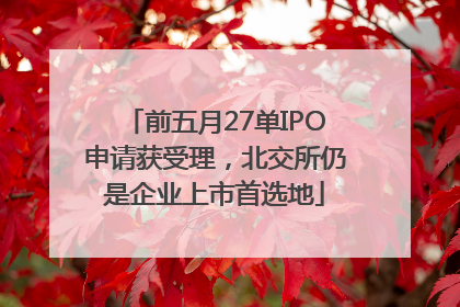 前五月27单IPO申请获受理，北交所仍是企业上市首选地