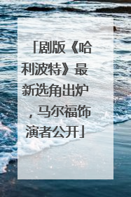 剧版《哈利波特》最新选角出炉，马尔福饰演者公开