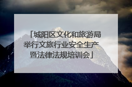 城阳区文化和旅游局举行文旅行业安全生产暨法律法规培训会