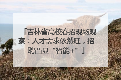 吉林省高校春招现场观察：人才需求依然旺，招聘凸显“智能+”