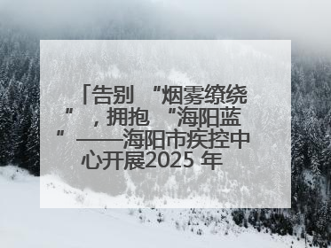 告别 “烟雾缭绕”，拥抱 “海阳蓝”——海阳市疾控中心开展2025 年无烟宣传“海阳特色”实践记录