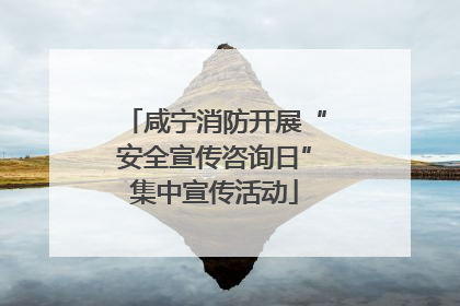 咸宁消防开展“安全宣传咨询日”集中宣传活动